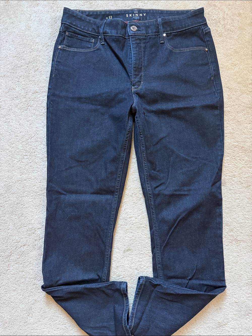 White House Black Market Navy Skinny Jeans